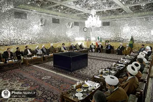 دیدار اعضای مجمع جهانی اهل بیت(ع) با تولیت آستان قدس رضوی