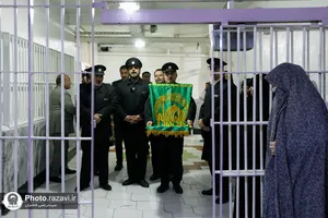 حضور خدام حرم مطهر رضوی در بند نسوان زندان مرکزی مشهد