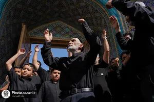 عزاداری تاسوعای حسینی در حرم مطهر رضوی