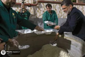 بازدید قائم مقام تولیت آستان قدس رضوی از مواکب خدمت رسان به زائرین پیاده