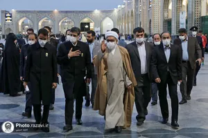 بازدید تولیت آستان قدس رضوی از سفره&zwnj;های اکرام حرم مطهر