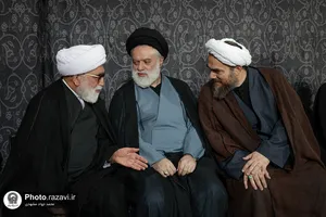 مراسم بزرگداشت چهلمین روز تدفین رهبر شهید انقلاب اسلامی در حرم مطهر رضوی