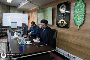 پاسخگویی تلفنی مدیر مرکز قرآن کریم آستان قدس رضوی به مخاطبان سامانه ۱۳۸