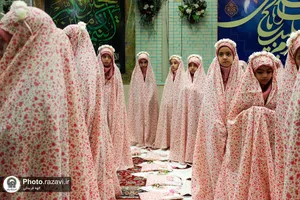مراسم جشن تکلیف دختران در مجتمع مهدیه مشهد