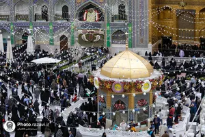 حال و هوای حرم مطهر رضوی در آستانه ولادت امام رضا علیه&zwnj;السلام