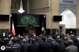 عزاداری روز شهادت امام کاظم علیه&zwnj;السلام در حرم مطهر رضوی