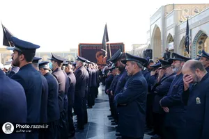 عزاداری خدام در روز شهادت امام رضا علیه السلام