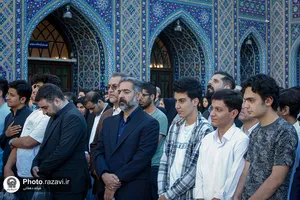 تشرف نخبگان و المپیادی کشور به حرم مطهر رضوی
