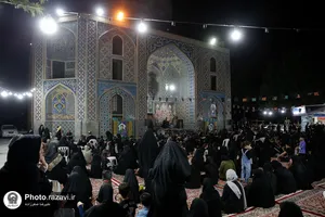 عزاداری شب عاشورای حسینی در آرامگاه خواجه&zwnj;ربیع