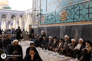 مراسم ترحیم مرحوم سید جواد حجازی در حرم مطهر رضوی