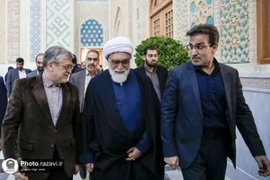 افتتاح پروژه ساماندهی نمای میدان قبله حرم مطهر رضوی-1