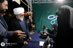 بازدید تولیت آستان قدس رضوی از موکب دخترانه نجمه