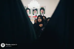 عزاداری زائران اردوزبان در حرم مطهر رضوی