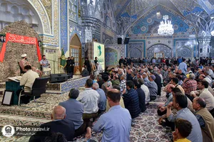 مراسم بزرگداشت شهید حجت&zwnj;الاسلام سیدحسن نصرالله در حرم مطهر رضوی
