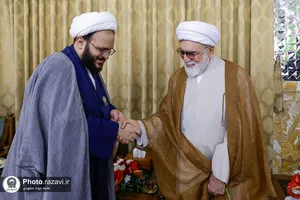 مراسم جشن عید ولادت پیامبر اکرم صلی&zwnj;الله&zwnj;و&zwnj;علیه&zwnj;وآله در تالار ولایت حرم مطهر رضوی 