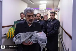 حضور خدام حرم مطهر رضوی در بیمارستان 17 شهریور