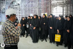 بازدید خواهران خدمه حرم مطهر رضوی از بخش&zwnj;های مختلف حرم امام رضا علیه&zwnj;السلام