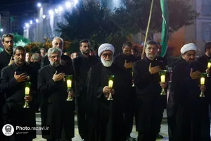 مراسم شام غریبان امام حسین(علیه&zwnj;السلام) در حرم مطهر رضوی