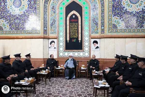 دیدار جمعی از دربانان حرم امام رضا علیه&zwnj;السلام با تولیت آستان قدس رضوی