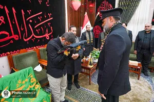 حضور خدام حرم مطهر رضوی در حرم امیرالمومنین