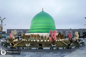 حال و هوای حرم مطهر رضوی در شب مبعث