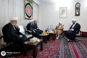 دیدار مدیر عالی حرم مطهر رضوی با علما در مشهد