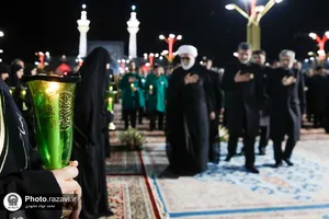 آیین خطبه&zwnj;خوانی شب عاشورای حسینی در حرم مطهر رضوی -2
