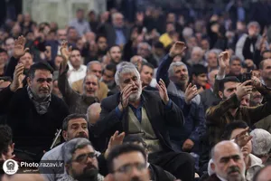 وداع با پیکر شهید سیدداوود بی&zwnj;طرف در حرم مطهر رضوی
