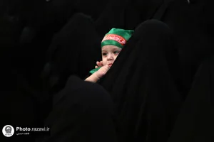 مراسم شیرخوارگان حسینی در حرم مطهر رضوی
