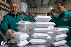 موکب کفشداران حرم مطهر رضوی در شهر ملک آباد