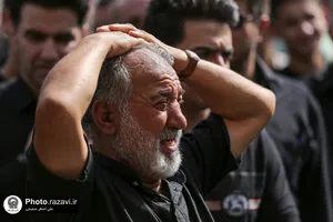 عزاداری روز تاسوعای حسینی در حرم مطهر رضوی