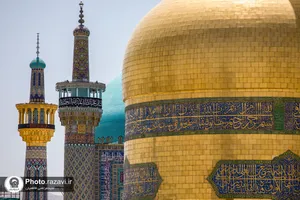 سیاهپوشی حرم مطهر رضوی بمناسبت فرا رسیدن ماه محرم