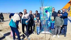 برگزاری پویش درختکاری در شهرستان بهار به یاد رهبر شهید انقلاب