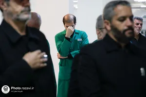 غبارروبی مزار شهدای عاشورایی حرم مطهر رضوی