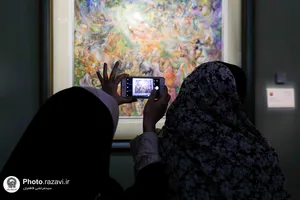 تشرف دانشجویان هنر دانشگاه تهران به حرم مطهر رضوی
