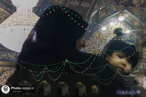 حال و هوای حرم مطهر رضوی در شب نیمه شعبان