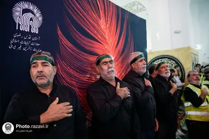 عزاداری هیئت&zwnj;های استان گلستان در حرم مطهر رضوی