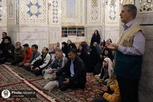 تشرف کاروان ناشنوایان خراسان شمالی به حرم مطهر رضوی