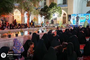 مراسم شام غریبان در حسینیه کودک حرم مطهر رضوی