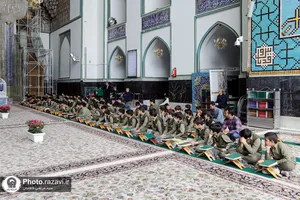 محفل انس با قرآن ویژه مدارس امام رضا(علیه&zwnj;السلام) در حرم مطهر رضوی