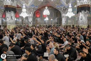 عزاداری دهه آخر صفر در رواق امام خمینی حرم مطهر رضوی