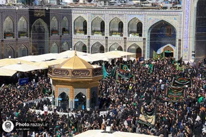 عزاداری روز شهادت امام رضا علیه&zwnj;السلام در حرم مطهر رضوی