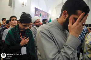 اعتکاف پسران نوجوان در حرم مطهر رضوی