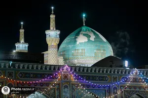 حال و هوای حرم مطهر رضوی در شب ولادت حضرت زهرا سلام الله علیها