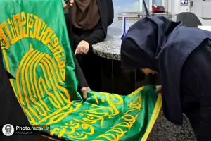 حضور خادمین حرم مطهر رضوی در بیمارستان شهید منصور عارفیان ارومیه