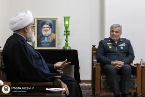 دیدار فرمانده منطقه پدافند هوایی شمال شرق کشور با تولیت آستان قدس رضوی