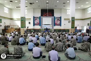 حضور خدام بارگاه منور رضوی در پادگان پدافند هوایی امام رضا علیه السلام