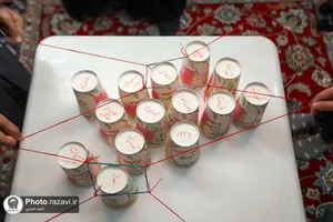 جشن دخترانه در باغ اردوگاه خاتون