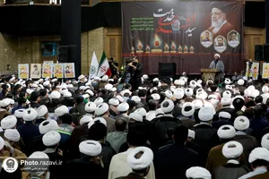 مراسم بزرگداشت شهدای سانحه هوایی رئیس جمهور و هیئت همراه در مشهد