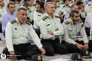 تشرف فرماندهان و پرسنل فراجا به حرم مطهر رضوی